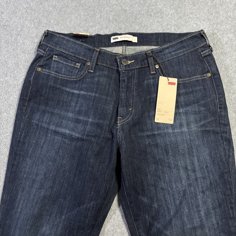 NWT Levi’s 515 Bootcut Jeans Women’s 32x31.5 Indigo Dark Wash Flap Pocket Denim - Picture 2 of 11